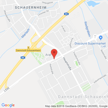 Standort der Tankstelle: ARAL Tankstelle in 67125, Dannstadt-Schauernhe