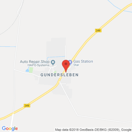 Position der Autogas-Tankstelle: Star Tankstelle in 99713, Ebeleben / Ot Gundersleben