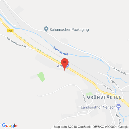 Standort der Tankstelle: ARAL Tankstelle in 08340, Schwarzenberg