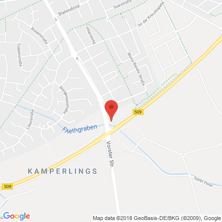 Position der Autogas-Tankstelle: JET Tankstelle in 47906, Kempen