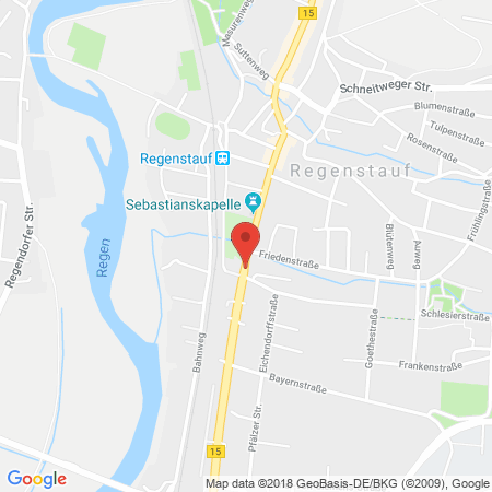 Standort der Autogas Tankstelle: AVIA Tankstelle Sigurd Schlecht in 93128, Regenstauf