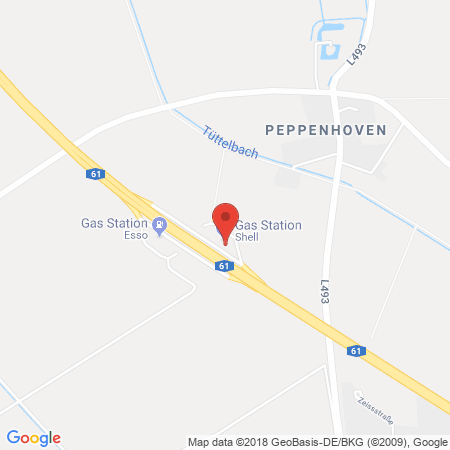 Position der Autogas-Tankstelle: Shell Tankstelle in 53359, Rheinbach