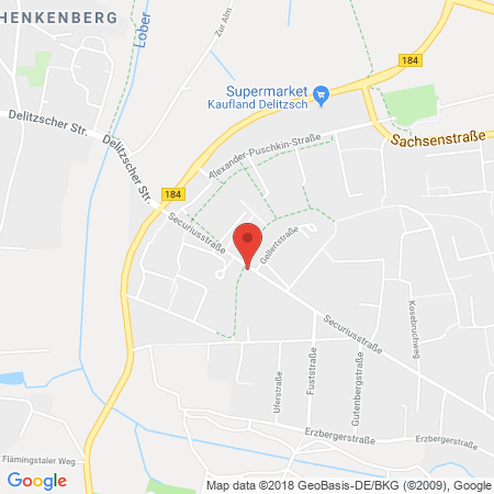 Position der Autogas-Tankstelle: Star Tankstelle in 04509, Delitzsch