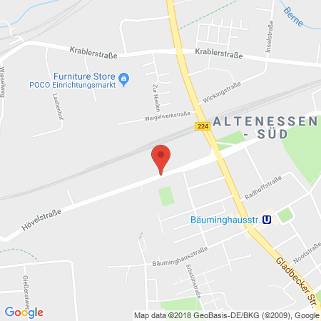Position der Autogas-Tankstelle: Wolfgang Tiedke Kfz-Meisterbetrieb in 45326, Essen