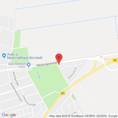 Position der Autogas-Tankstelle: Winkler-bürstadt in 68642, Bürstadt