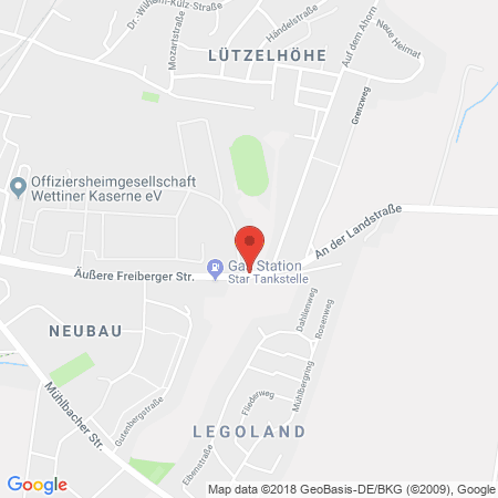 Position der Autogas-Tankstelle: Star Tankstelle in 09669, Frankenberg