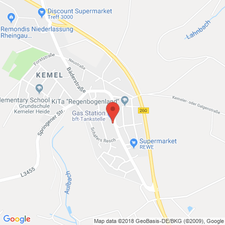 Position der Autogas-Tankstelle: Bft-tankstelle in 65321, Heidenrod-kemel