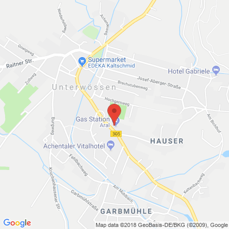 Standort der Tankstelle: ARAL Tankstelle in 83246, Unterwössen