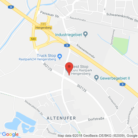 Position der Autogas-Tankstelle: Esso Tankstelle in 94491, Hengersberg