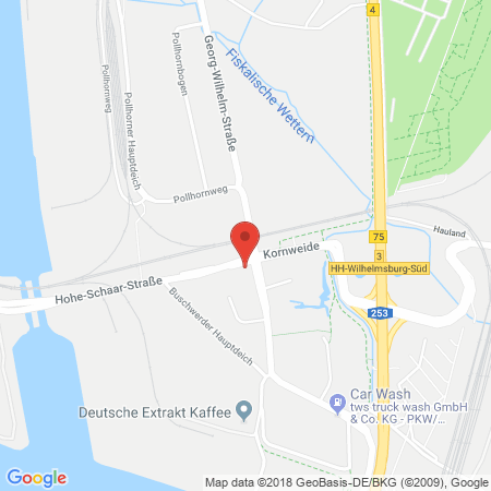 Position der Autogas-Tankstelle: Hamburg in 21107, Hamburg