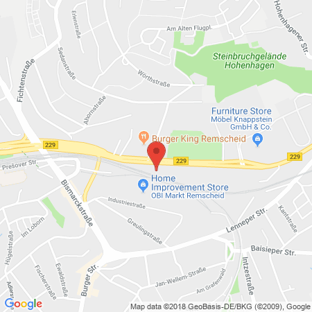 Standort der Tankstelle: ARAL Tankstelle in 42855, Remscheid