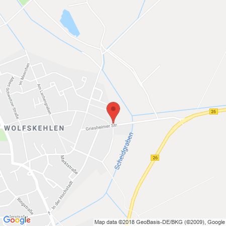 Position der Autogas-Tankstelle: Agip Tankstelle in 64560, Riedstadt-wolfskehlen