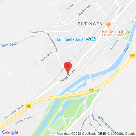 Standort der Tankstelle: Pf-eutingen, Hauptstraße in 75181, Pforzheim