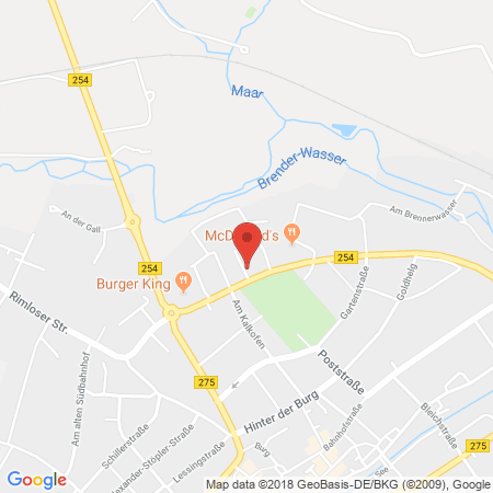 Position der Autogas-Tankstelle: Esso Tankstelle in 36341, Lauterbach