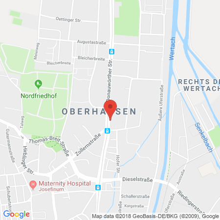 Standort der Tankstelle: TotalEnergies Tankstelle in 86154, Augsburg