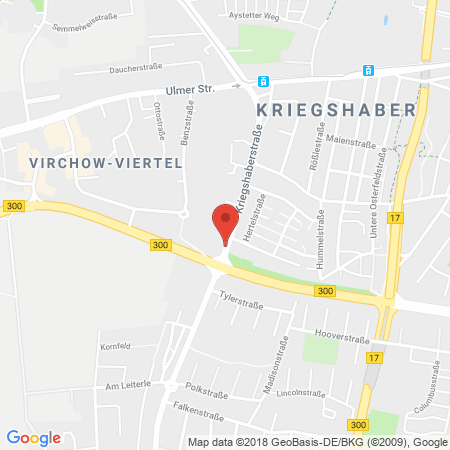 Standort der Autogas Tankstelle: Autohaus Listle GmbH in 86156, Augsburg
