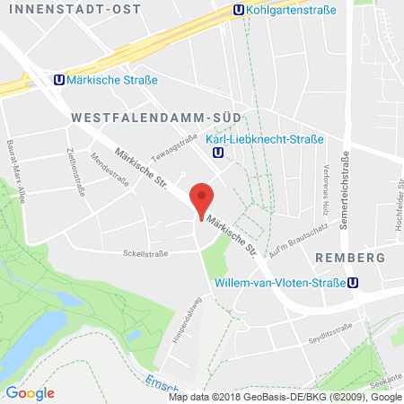 Position der Autogas-Tankstelle: Esso Tankstelle in 44141, Dortmund