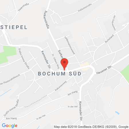 Position der Autogas-Tankstelle: Total Bochum in 44797, Bochum