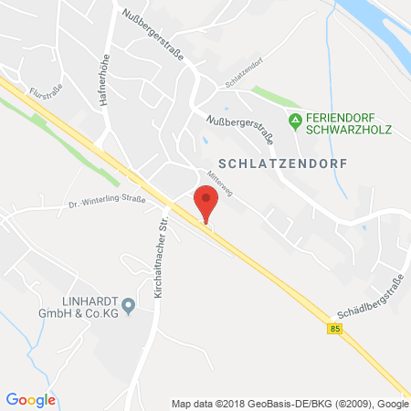 Position der Autogas-Tankstelle: AVIA Tankstelle in 94234, Viechtach