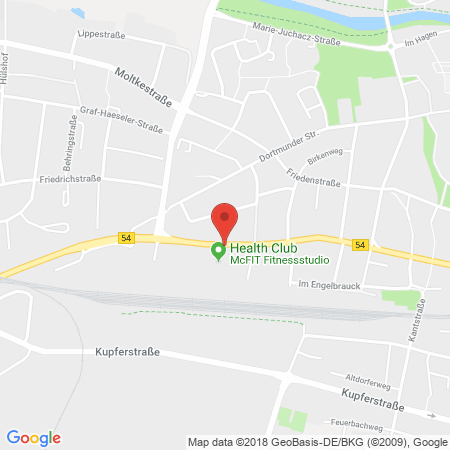 Standort der Tankstelle: JET Tankstelle in 44532, LUENEN