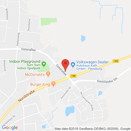 Position der Autogas-Tankstelle: Oil! Tankstelle Flensburg in 24944, Flensburg