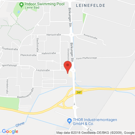 Position der Autogas-Tankstelle: Guenther Tank in 37327, Leinefelde