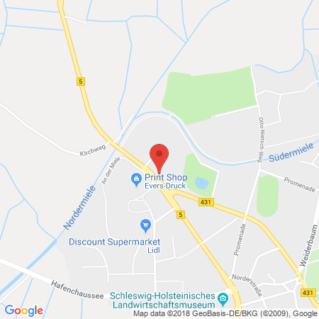 Position der Autogas-Tankstelle: JET Tankstelle in 25704, Meldorf