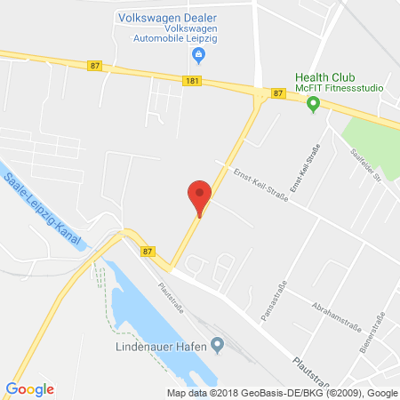 Position der Autogas-Tankstelle: Total - Station in 04179, Leipzig