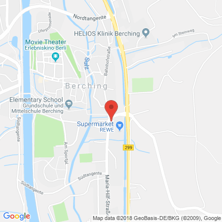 Position der Autogas-Tankstelle: Tankstelle Kienlein in 92334, Berching
