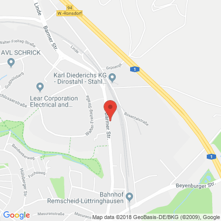 Standort der Tankstelle: ARAL Tankstelle in 42899, Remscheid