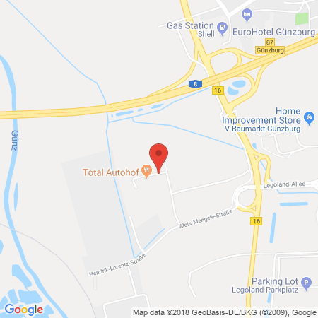 Standort der Tankstelle: TotalEnergies Tankstelle in 89312, Günzburg