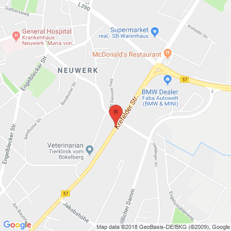 Standort der Tankstelle: JET Tankstelle in 41066, MOENCHENGLADBACH