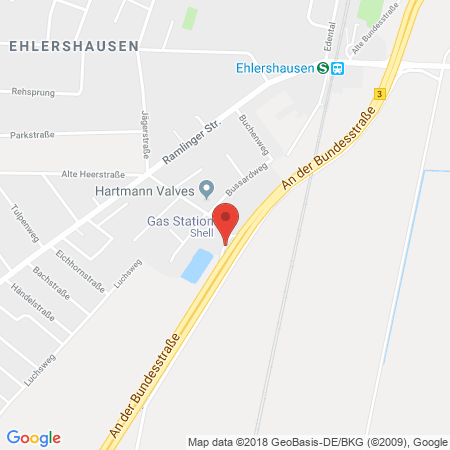 Position der Autogas-Tankstelle: Shell Tankstelle in 31303, Burgdorf