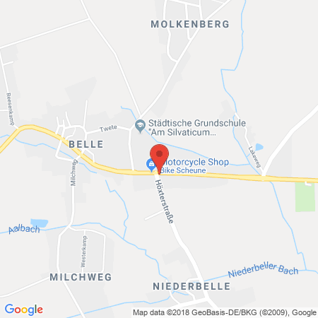 Position der Autogas-Tankstelle: Michael u. Christina Seymer GbR in 32805, Horn-Bad Meinberg, OT Belle