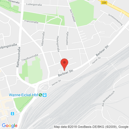 Position der Autogas-Tankstelle: JET Tankstelle in 44649, Herne