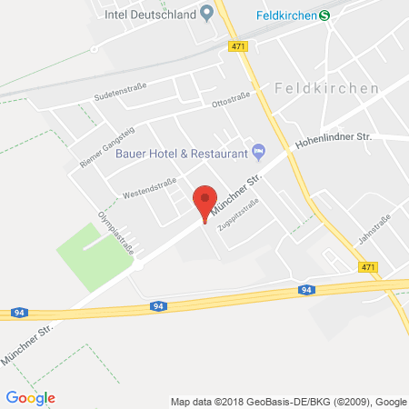 Position der Autogas-Tankstelle: JET Tankstelle in 85622, Feldkirchen