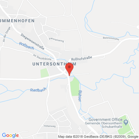 Position der Autogas-Tankstelle: Brenner in 74423, Obersontheim