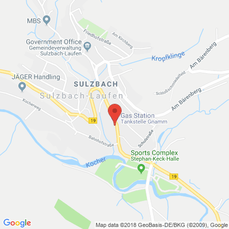 Standort der Tankstelle: AVIA Tankstelle in 74429, Sulzbach-Laufen