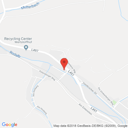 Position der Autogas-Tankstelle: AVIA Tankstelle in 66976, Rodalben