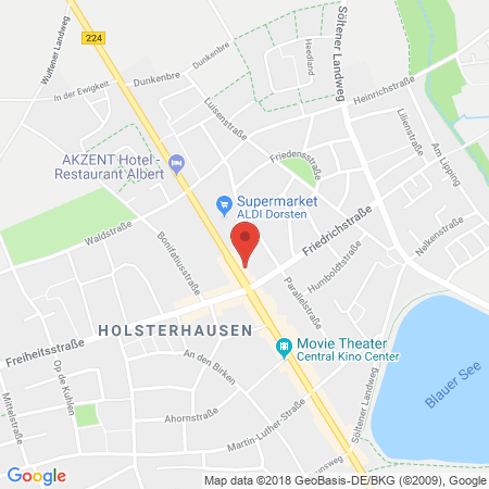 Position der Autogas-Tankstelle: T Dorsten in 46284, Dorsten