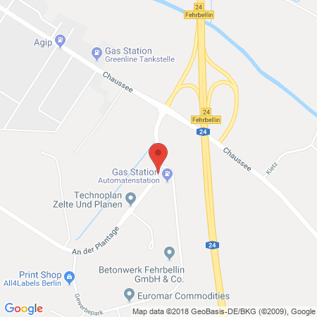 Standort der Autogas Tankstelle: Truck-Center Fehrbellin in 16833, Fehrbellin OT Tarmow