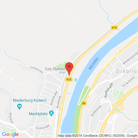 Standort der Tankstelle: ARAL Tankstelle in 56330, Kobern-Gondorf
