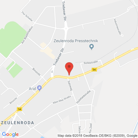 Standort der Tankstelle: AVEX Tankstelle in 07937, Zeulenroda