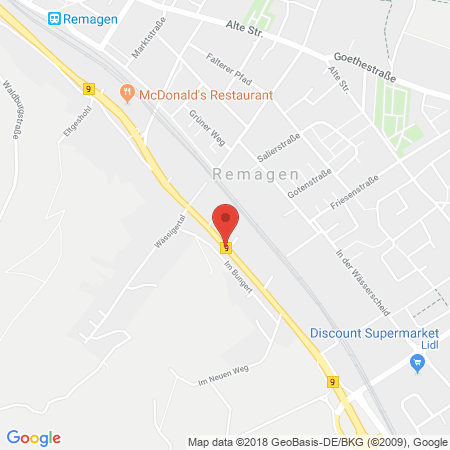 Standort der Autogas Tankstelle: AFETEC-Tankstelle in 53424, Remagen