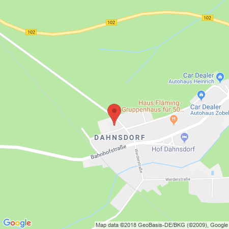 Position der Autogas-Tankstelle: Dahnsdorf in 14806, Dahnsdorf