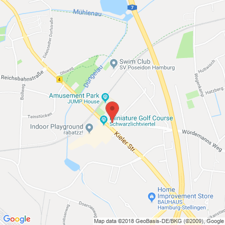 Position der Autogas-Tankstelle: Aral Tankstelle in 22525, Hamburg
