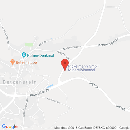 Position der Autogas-Tankstelle: Betzenstein in 91282, Betzenstein