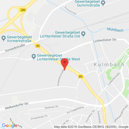 Position der Autogas-Tankstelle: Esso Tankstelle in 95326, Kulmbach