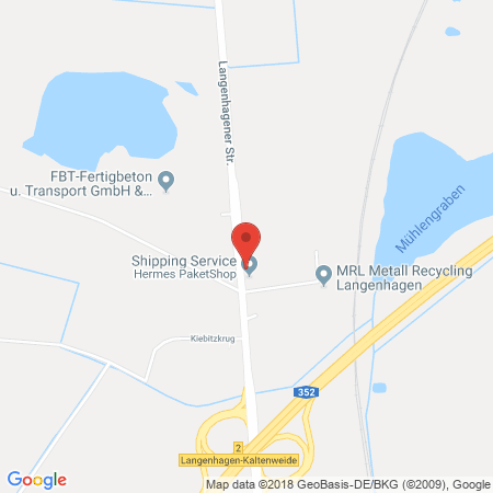 Position der Autogas-Tankstelle: Fricke in 30855, Langenhagen