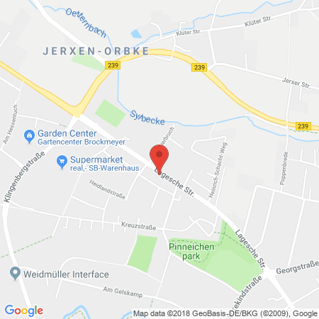 Position der Autogas-Tankstelle: AVIA Tankstelle in 32756, Detmold
